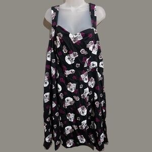 Torrid Skull And Roses Midi Dress size 24